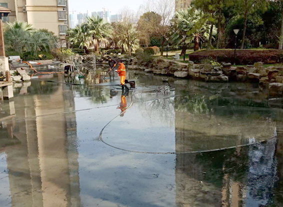 邵武景观池淤泥清理
